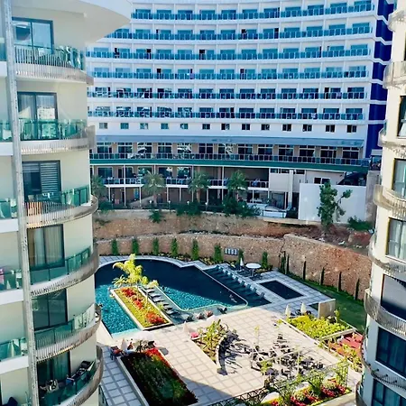 Liga6768 посуточная аренда 2-комнатной квартиры в комплексе со зоной 150 м от пляжа, тосмур * Alanya