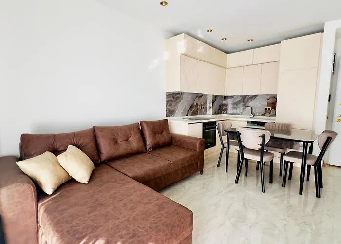 Apartamento Liga6768 посуточная аренда 2-комнатной квартиры в комплексе со зоной 150 м от пляжа, тосмур *