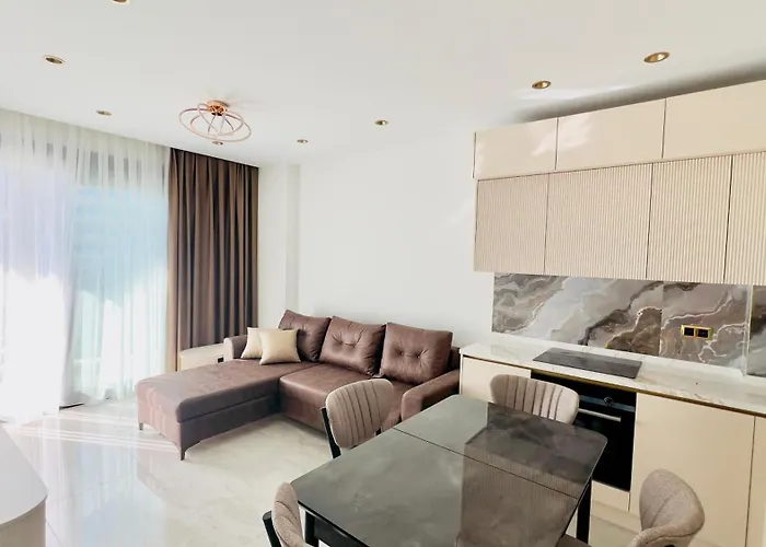 Liga6768 посуточная аренда 2-комнатной квартиры в комплексе со зоной 150 м от пляжа, тосмур Apartamento