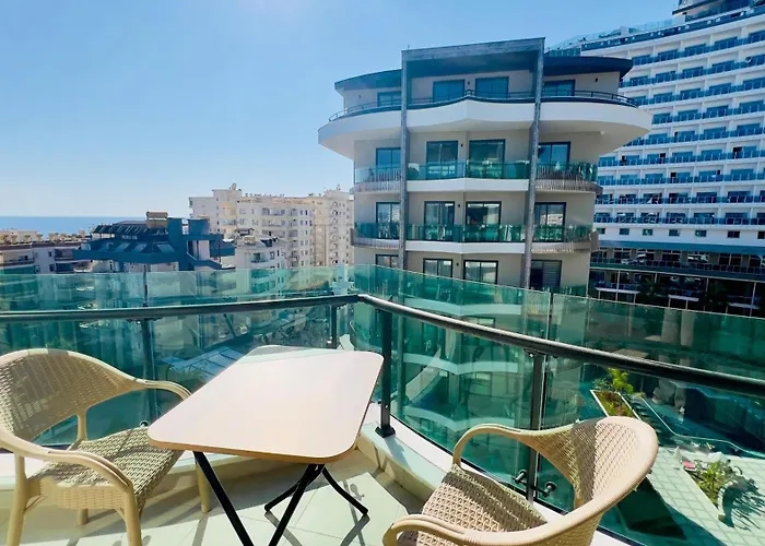 Liga6768 посуточная аренда 2-комнатной квартиры в комплексе со зоной 150 м от пляжа, тосмур Apartamento Alanya