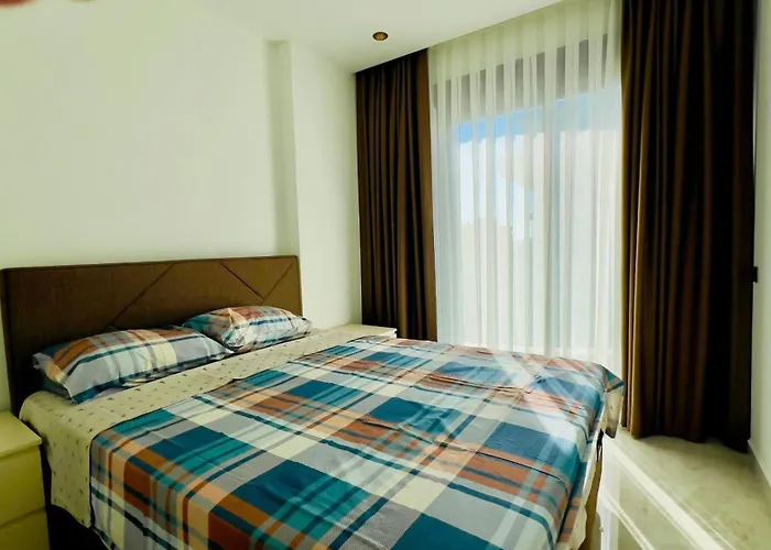 Liga6768 посуточная аренда 2-комнатной квартиры в комплексе со зоной 150 м от пляжа, тосмур Appartement Alanya